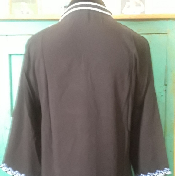 New Women's Boho Peasant Embroidered Top Sz. L - Picture 5 of 9